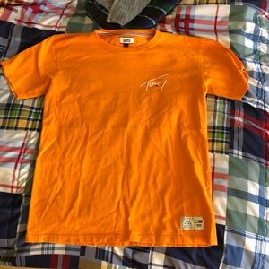 Tommy hilifger orange shirt